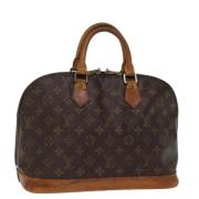 Pre-owned Canvas handbags Louis Vuitton Vintage , Brown , Dames