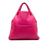 Pre-owned Leather handbags Bottega Veneta Vintage , Pink , Dames