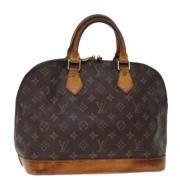 Pre-owned Canvas handbags Louis Vuitton Vintage , Brown , Dames