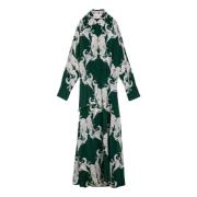 Lange Damesjurk Elegant Stijl Valentino Garavani , Green , Dames