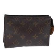 Pre-owned Canvas pouches Louis Vuitton Vintage , Brown , Dames