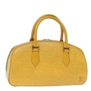 Pre-owned Leather handbags Louis Vuitton Vintage , Yellow , Dames