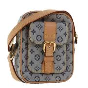 Pre-owned Canvas shoulder-bags Louis Vuitton Vintage , Blue , Dames