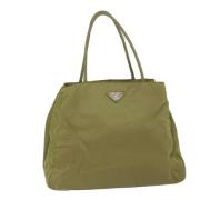 Pre-owned Nylon totes Prada Vintage , Beige , Dames