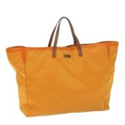 Pre-owned Canvas totes Gucci Vintage , Orange , Dames