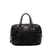 Pre-owned Leather handbags Prada Vintage , Black , Dames