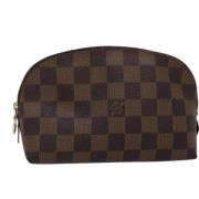 Pre-owned Canvas pouches Louis Vuitton Vintage , Brown , Dames