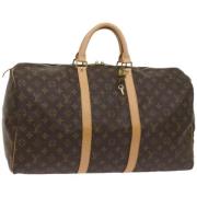 Pre-owned Canvas handbags Louis Vuitton Vintage , Brown , Dames