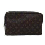 Pre-owned Canvas clutches Louis Vuitton Vintage , Brown , Dames