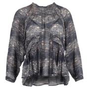 Pre-owned Silk tops Isabel Marant Pre-owned , Gray , Dames