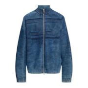 Cardigan K-Klevery-Zip Diesel , Blue , Heren