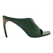 Hoge Hak Sandaal Nympha Salvatore Ferragamo , Green , Dames