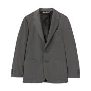 Lichtgrijs Monogram Blazer Regular Fit Palm Angels , Gray , Heren