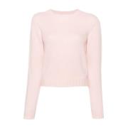 Roze Sweater met Logo Motif Palm Angels , Pink , Dames