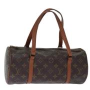 Pre-owned Canvas handbags Louis Vuitton Vintage , Brown , Dames