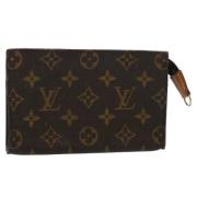 Pre-owned Canvas clutches Louis Vuitton Vintage , Brown , Dames