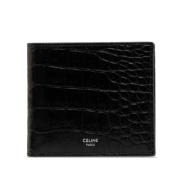 Pre-owned Leather wallets Celine Vintage , Black , Heren