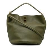 Pre-owned Leather celine-bags Celine Vintage , Green , Dames