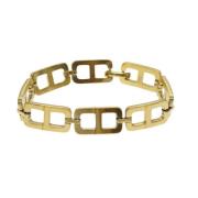 Pre-owned Metal bracelets Dior Vintage , Yellow , Dames