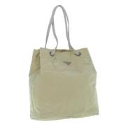 Pre-owned Nylon totes Prada Vintage , Beige , Dames