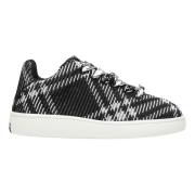 Gebreide Lage Sneaker Burberry , Black , Heren