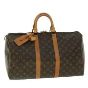 Pre-owned Canvas handbags Louis Vuitton Vintage , Brown , Dames