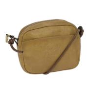 Pre-owned Leather shoulder-bags Loewe Pre-owned , Beige , Dames