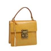 Pre-owned Leather handbags Louis Vuitton Vintage , Yellow , Dames