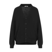 Relaxed Twisted Cardigan Lemaire , Black , Dames