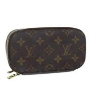 Pre-owned Canvas pouches Louis Vuitton Vintage , Brown , Dames