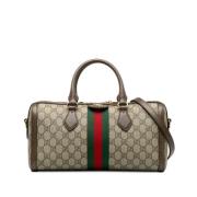 Pre-owned Leather gucci-bags Gucci Vintage , Beige , Dames