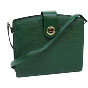 Pre-owned Leather louis-vuitton-bags Louis Vuitton Vintage , Green , D...