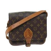 Pre-owned Canvas louis-vuitton-bags Louis Vuitton Vintage , Brown , Da...