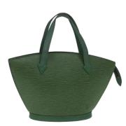 Pre-owned Leather handbags Louis Vuitton Vintage , Green , Dames