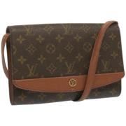 Pre-owned Canvas shoulder-bags Louis Vuitton Vintage , Brown , Dames