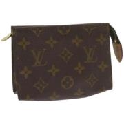 Pre-owned Canvas pouches Louis Vuitton Vintage , Brown , Dames