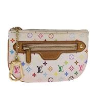 Pre-owned Canvas pouches Louis Vuitton Vintage , White , Dames