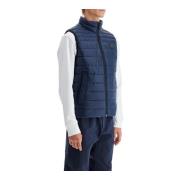 Gewatteerd Vest met Opstaande Kraag Boss , Blue , Heren