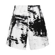 Witte Zwembroek met Abstract Patroon Alexander McQueen , Multicolor , ...