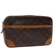 Pre-owned Canvas clutches Louis Vuitton Vintage , Brown , Dames