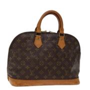 Pre-owned Canvas handbags Louis Vuitton Vintage , Brown , Dames