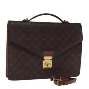 Pre-owned Canvas briefcases Louis Vuitton Vintage , Brown , Dames