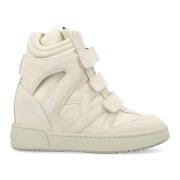 Witte High Top Sneakers met Verborgen Sleehak Isabel Marant , White , ...