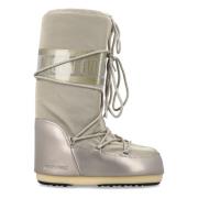 Platinum Gesloten Laarzen Klassieke Icoon Stijl Moon Boot , Gray , Dam...