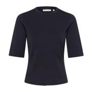 Marineblauw T-shirt Cocentiw Stijl InWear , Blue , Dames