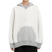 Grijze Jersey Hoodie met Kangoeroezak Sacai , Gray , Heren