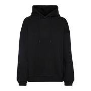 Zwarte Logo Emb. Hoodie Sweatshirt My Essential Wardrobe , Black , Dam...