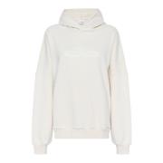 Oversized Hoodie Sweatshirt Birch Gestuz , Beige , Dames