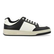 Zwart Wit Lage Top Sneakers Aw24 Saint Laurent , Black , Heren