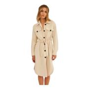 Fellini Jurk Zand Undress Code , Beige , Dames